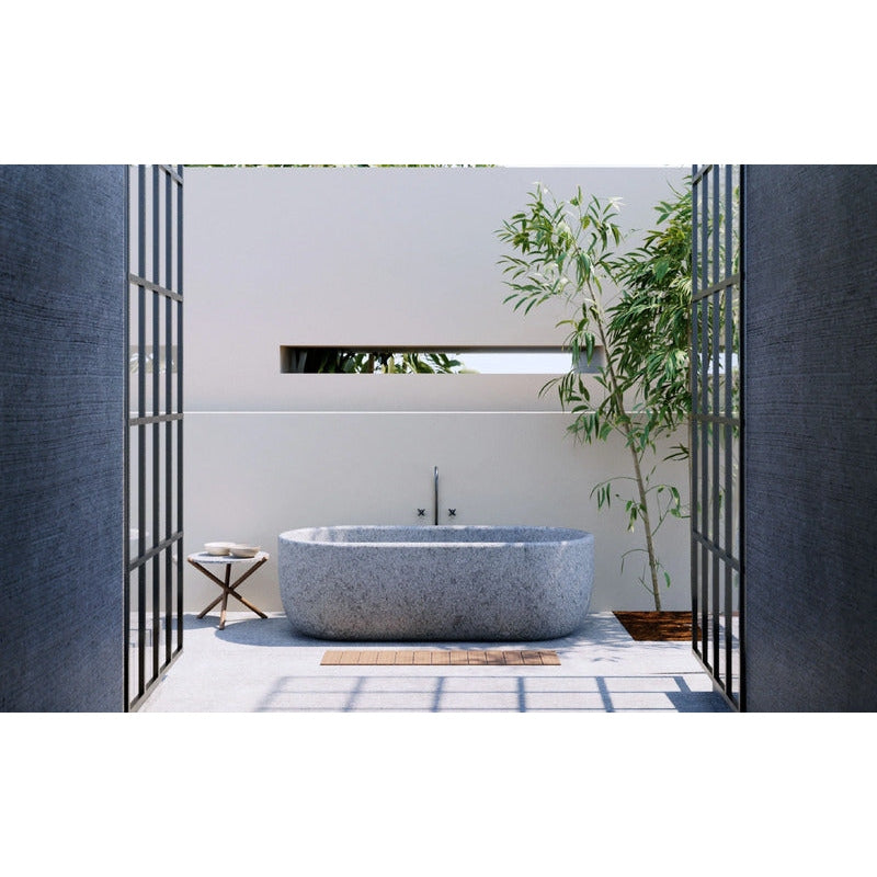 VELTHA® - AQUA Oval Bathtub made of Peperino