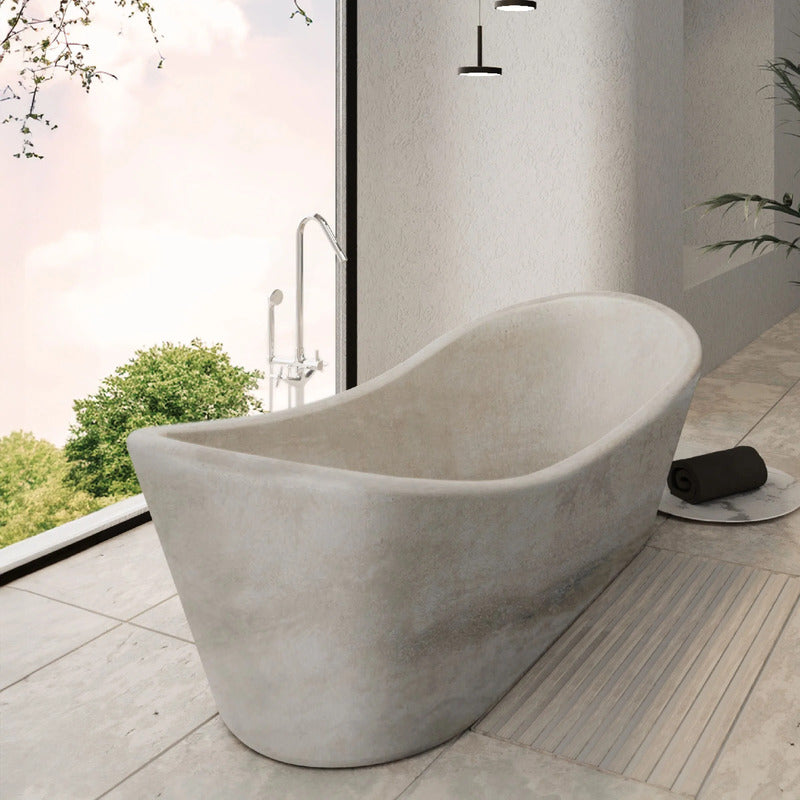 VELTHA® - CARESI Freestanding Bathtub made of Travertine