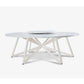 VELTHA® - Round Table HERMU Carrara Marble Lazy Susan