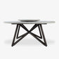 VELTHA® - Round Table HERMU Peperino Lazy Susan