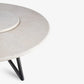 VELTHA® - Round Table HERMU Travertine Lazy Susan