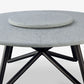 VELTHA® - Round Table HERMU Peperino Lazy Susan