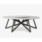 VELTHA® - Round Table HERMU Peperino Lazy Susan