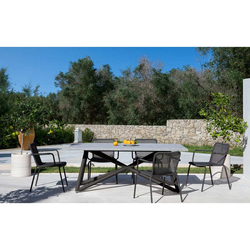 VELTHA® - Rectangular Table LARTE Peperino