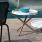 VELTHA® - LASE Round Side Table Carrara Marble