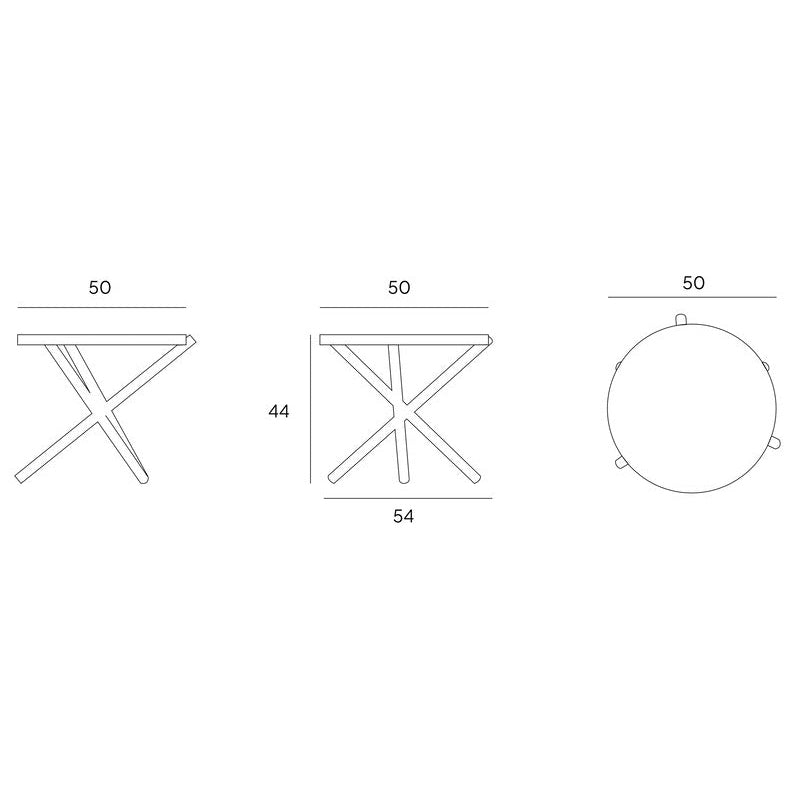 VELTHA® - NATURAM Round Side Table made of Peperino