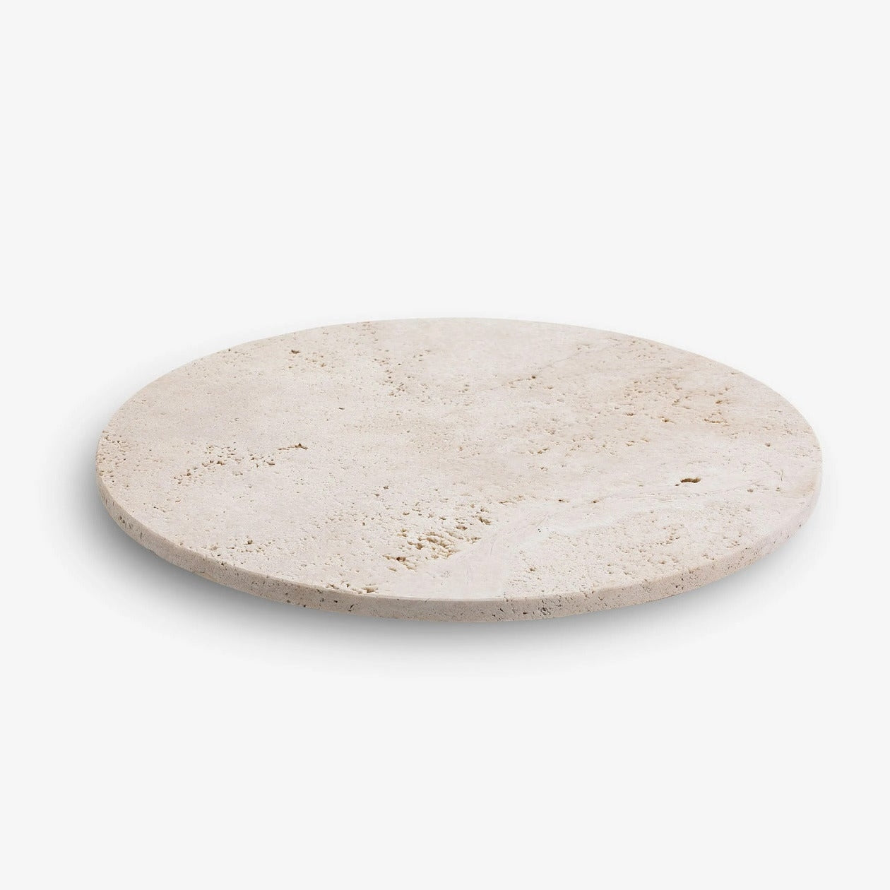 VELTHA® - NOSTER Round Serving Tray made of Travertine