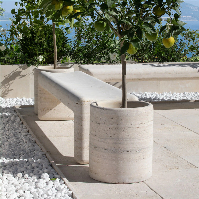 VELTHA® - TINIA Garden Bench made of Travertine