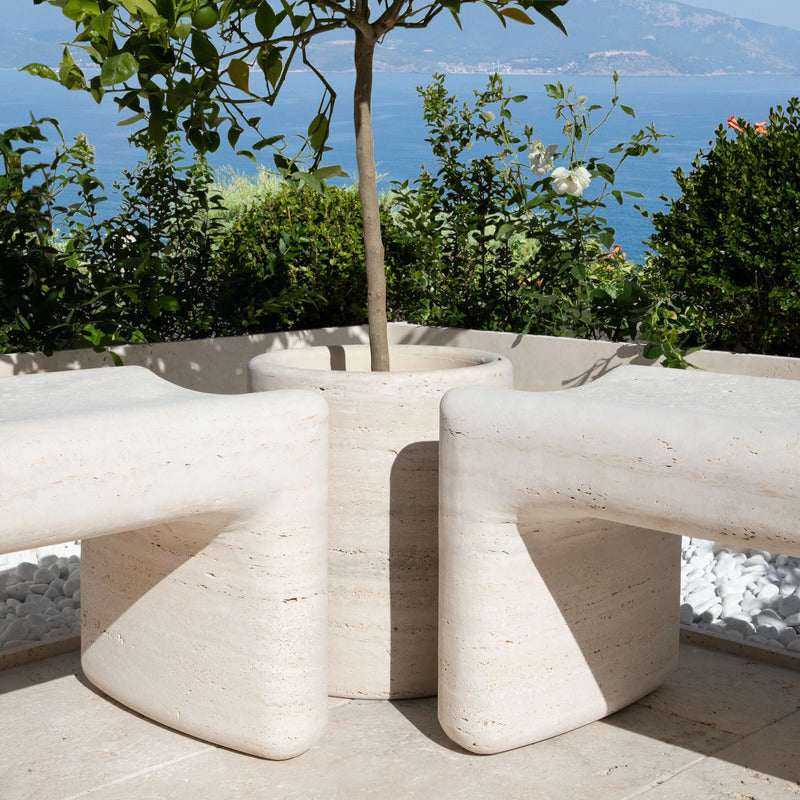 VELTHA® - TINIA Garden Bench made of Travertine