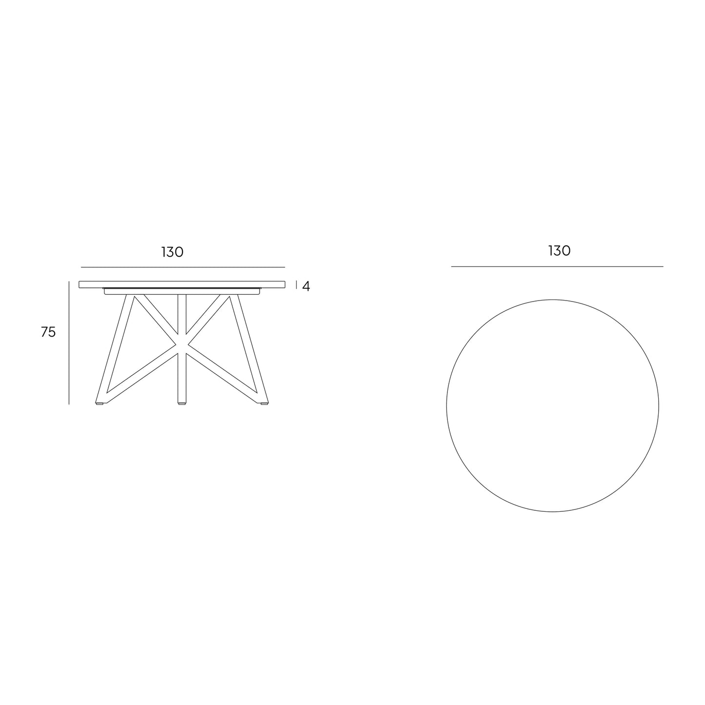 VELTHA® - Round Table UNI Peperino