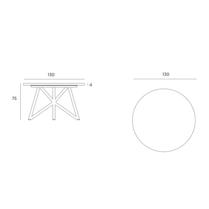 VELTHA® - Round Table UNI Travertine