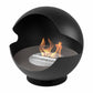 Vauni - Globe Black Low Ethanol Fireplace