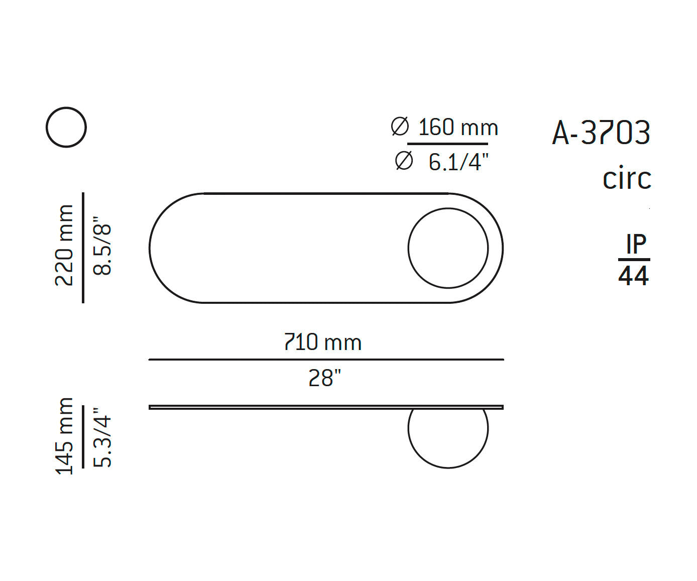 Estiluz - Wall Light Circ A-3703