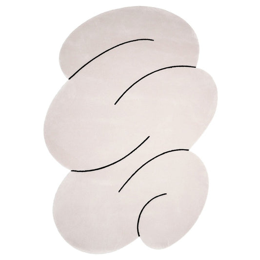 Okej - Squiggle Rug Cloud Gray