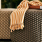 Unopiu - Pouf Welcome made of teak wood