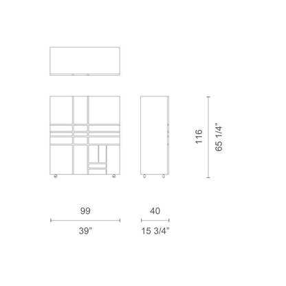 Tonin Casa - SAND T6474 Standing Shelf