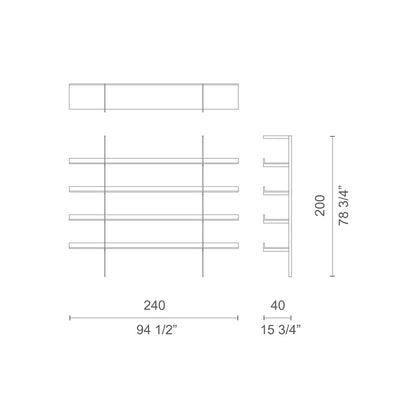 Tonin Casa - SAND T6474 Standing Shelf