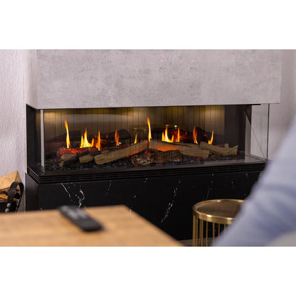 Dimplex - Vista 130 III 3-sided built-in electric fireplace
