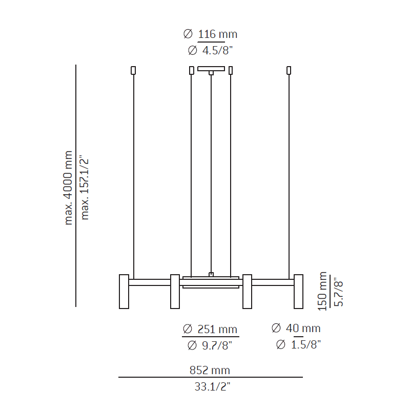 Estiluz - Volta L165S.3D-W
