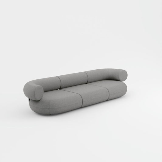 Tom Dixon - Fat 3-Sitzer Sofa Mittelgrau