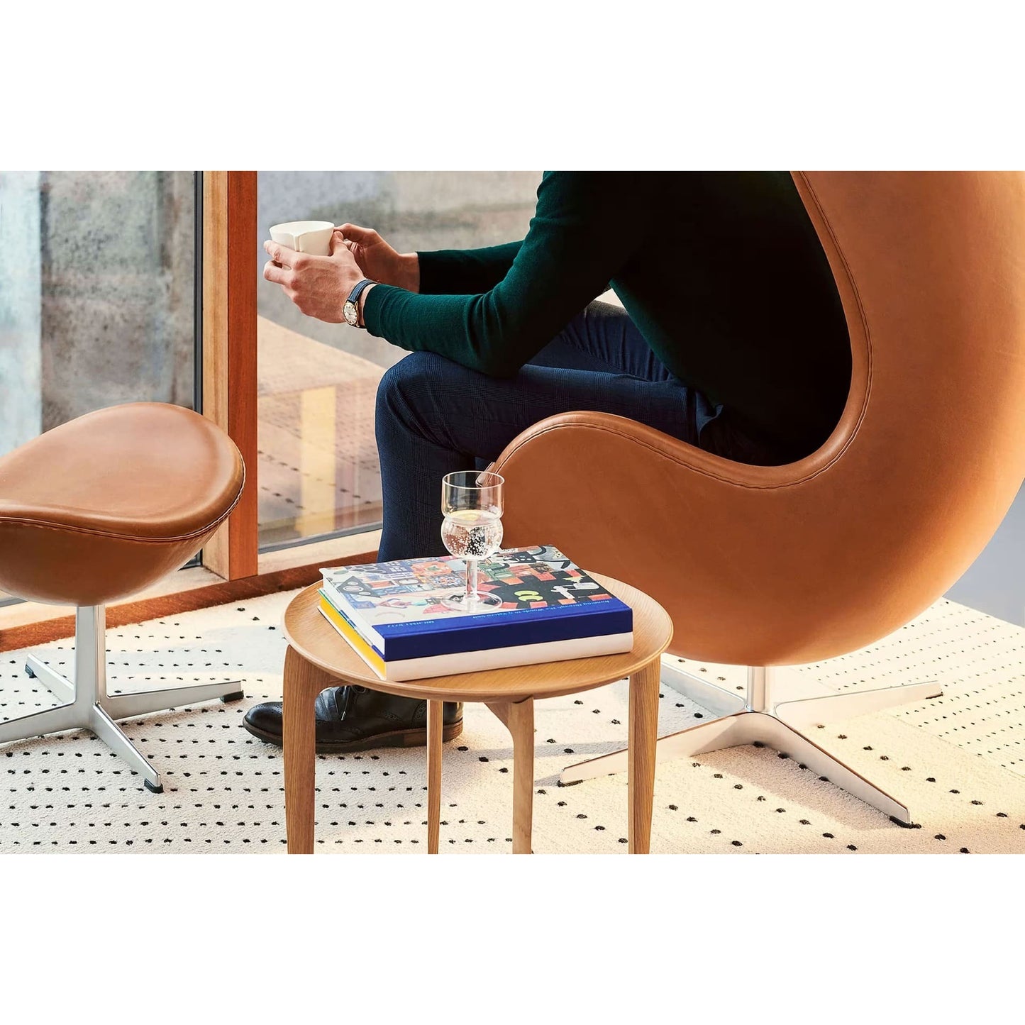 Fritz Hansen - Egg Chair Footstool Leather