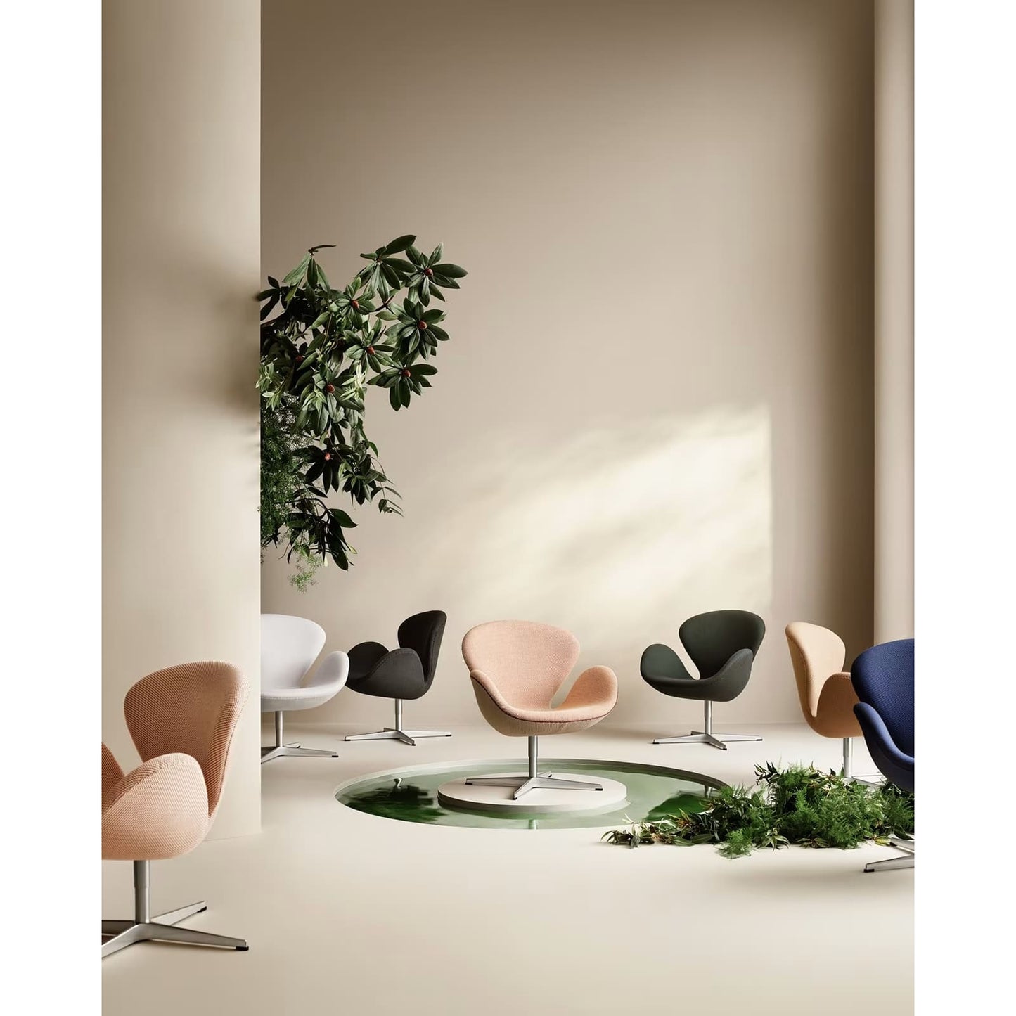 Fritz Hansen - Swan Chair Armchair Fabric