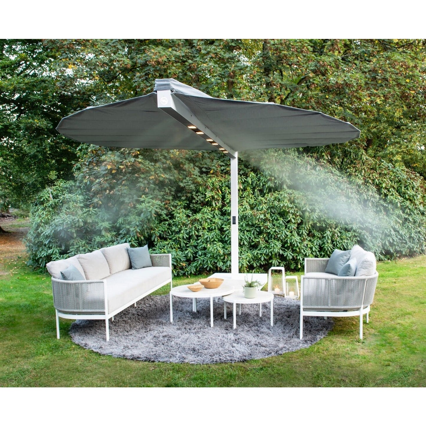 Heatsail - Parasol with optional cooling system / lighting & heating