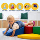 Soft Play 7 Foam Block Set - Pastel Pink Discoverer