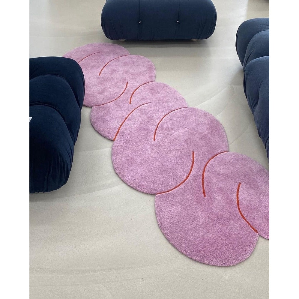 Okay - Squiggle Rug Pink Melange