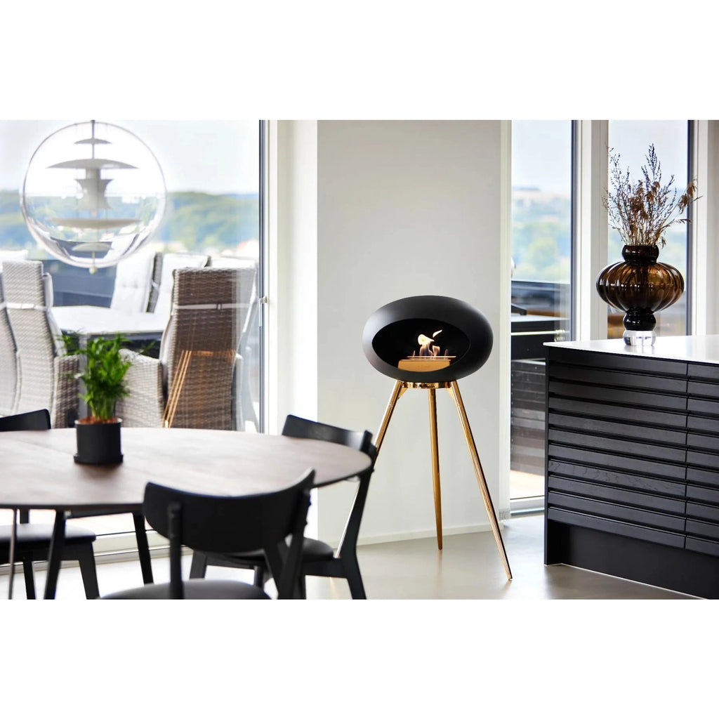 Le Feu - Black Ground Wood High Bioethanol Fireplace