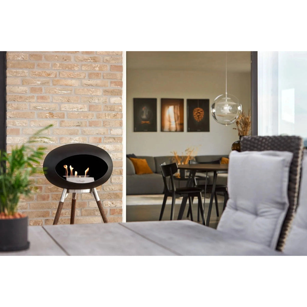 Le Feu - Black Ground Wood High Bioethanol Fireplace