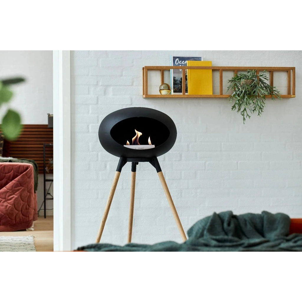 Le Feu - Black Ground Wood High Bioethanol Fireplace