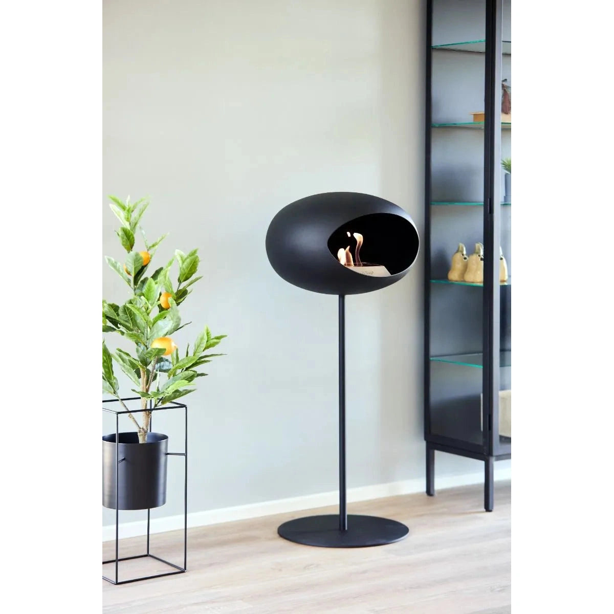 Le Feu - Black Ground Steel High Bioethanol Fireplace