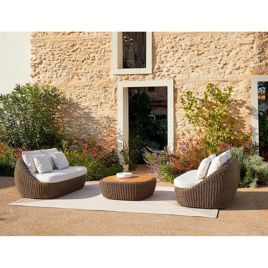 Point - Heritage Lounge Table Wicker / Teak Oval
