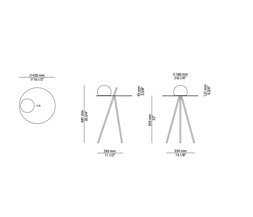Estiluz - Table Circ M-3725
