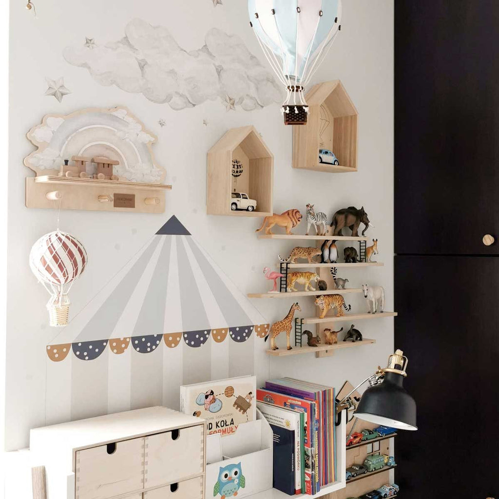 Mini Wall Shelf - Blue Rainbow
