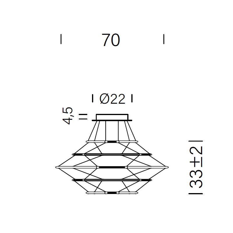 Estiluz - Pendant Light Loop T-4125S