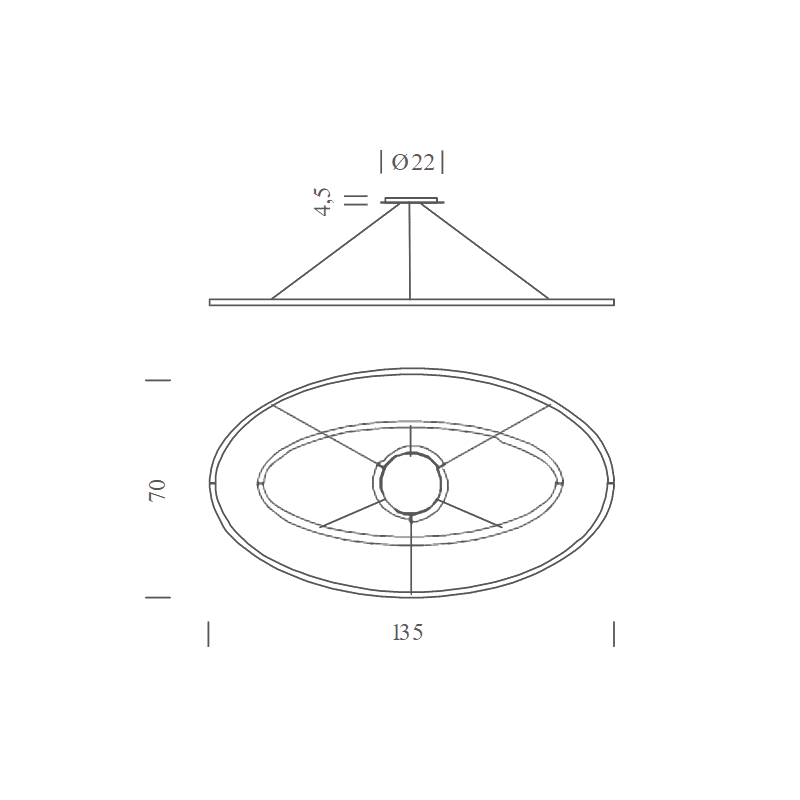 Estiluz - Pendant Light Loop T-4125S