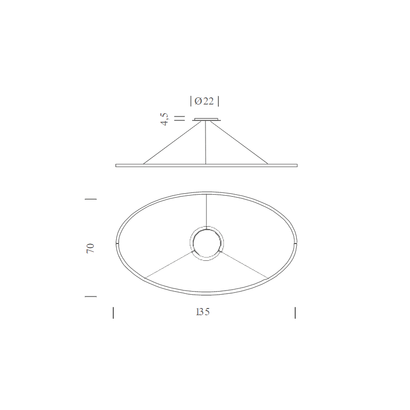 Estiluz - Pendant Light Loop T-4125S