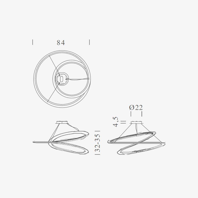 Estiluz - Pendant Light Loop T-4125S