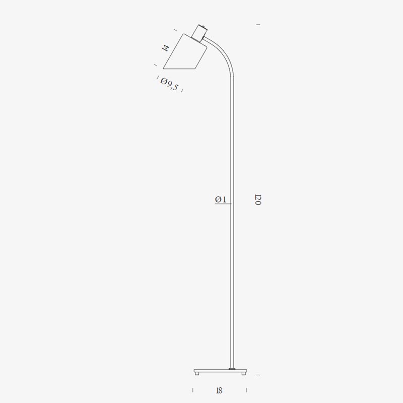 Estiluz - Floor lamp Belt 4149MG