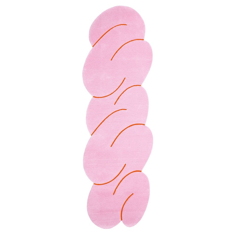 Okay - Squiggle Rug Pink Melange