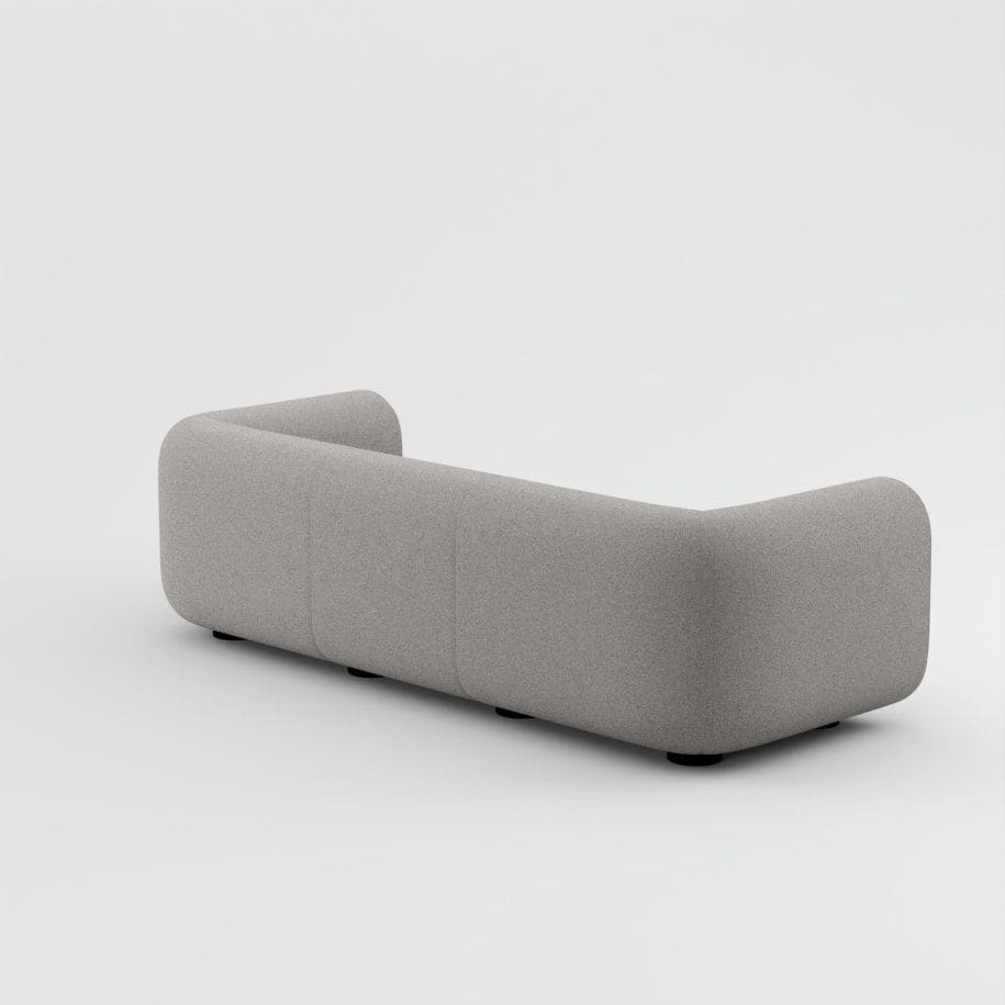 Tom Dixon - 3-Sitzer Sofa Plump Hellgrau