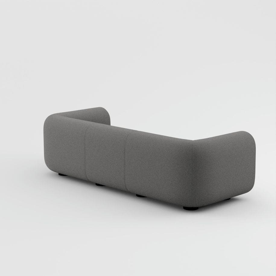 Tom Dixon - 3-Sitzer Sofa Plump Grau