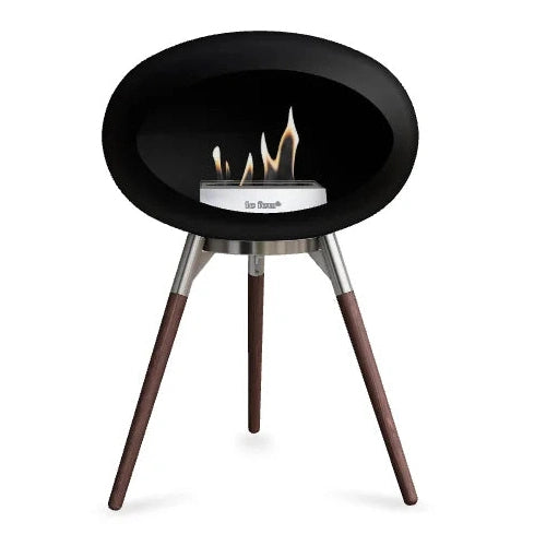 Le Feu - Black Ground Wood Low Bioethanol Fireplace