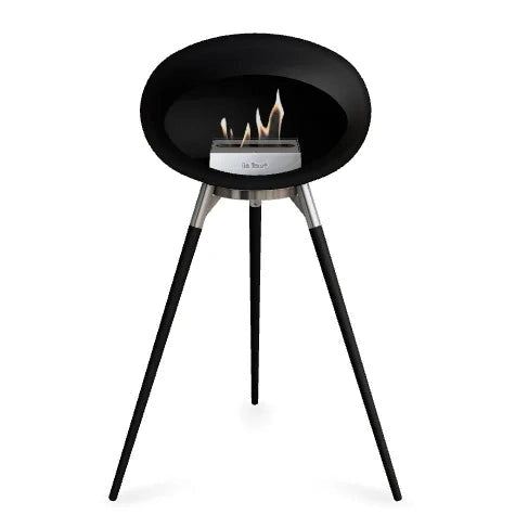 Le Feu - Black Ground Wood High Bioethanol Fireplace