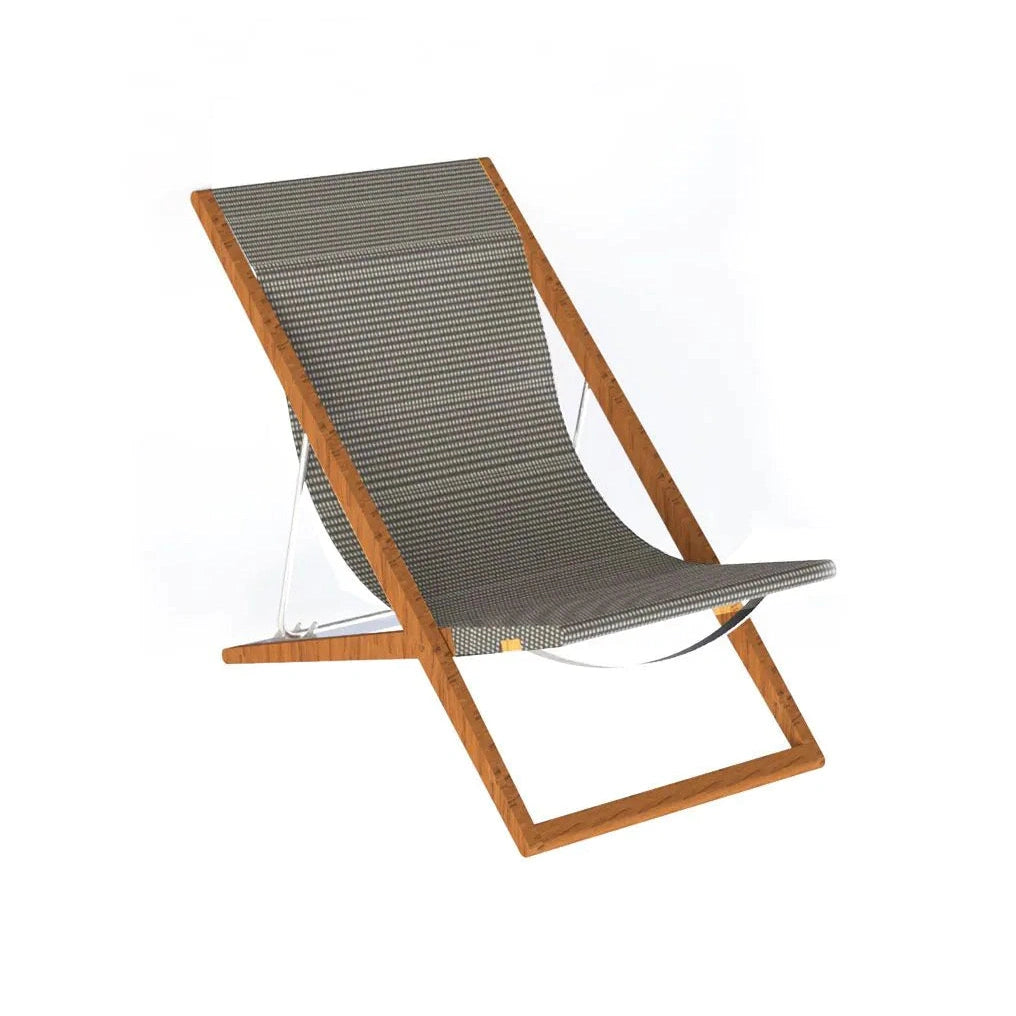 Unopiu - Cosette reclining chair made of teak wood