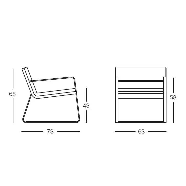 Bivaq - Sit Armchair LOW