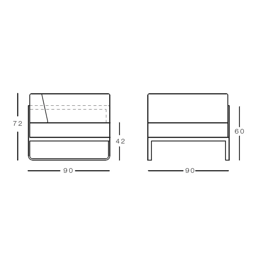 Bivaq - Sit Lounge Sofa Corner Module Right