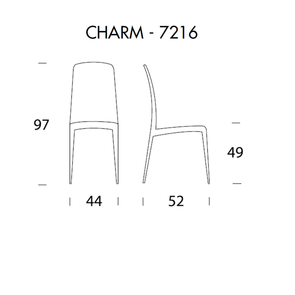 Tonin Casa - CHARM T7216S Chair Genuine Leather